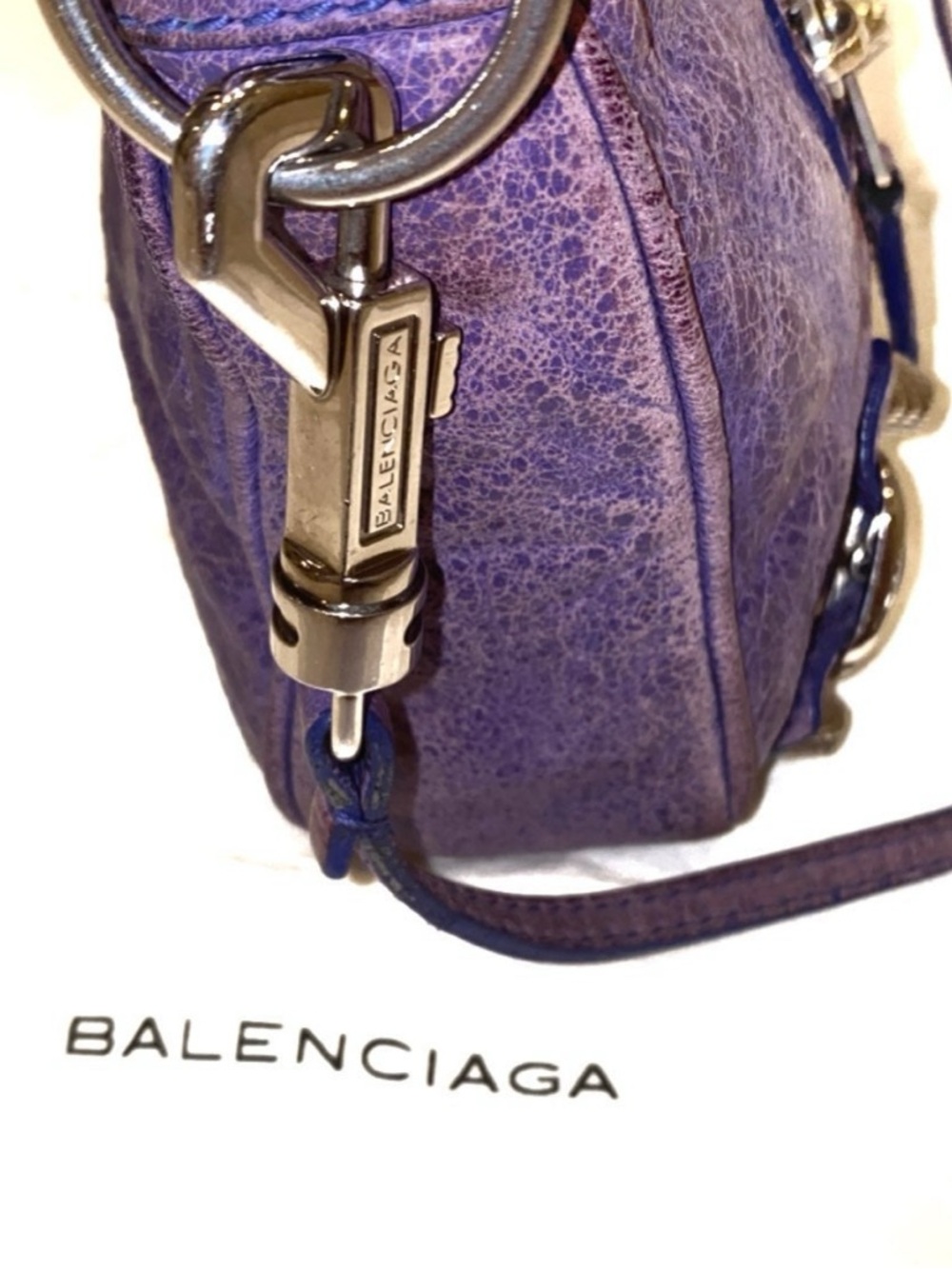 Balenciaga Motocross Classic Hip Crossbody - Purple- PreOwned - Picture 6 of 12